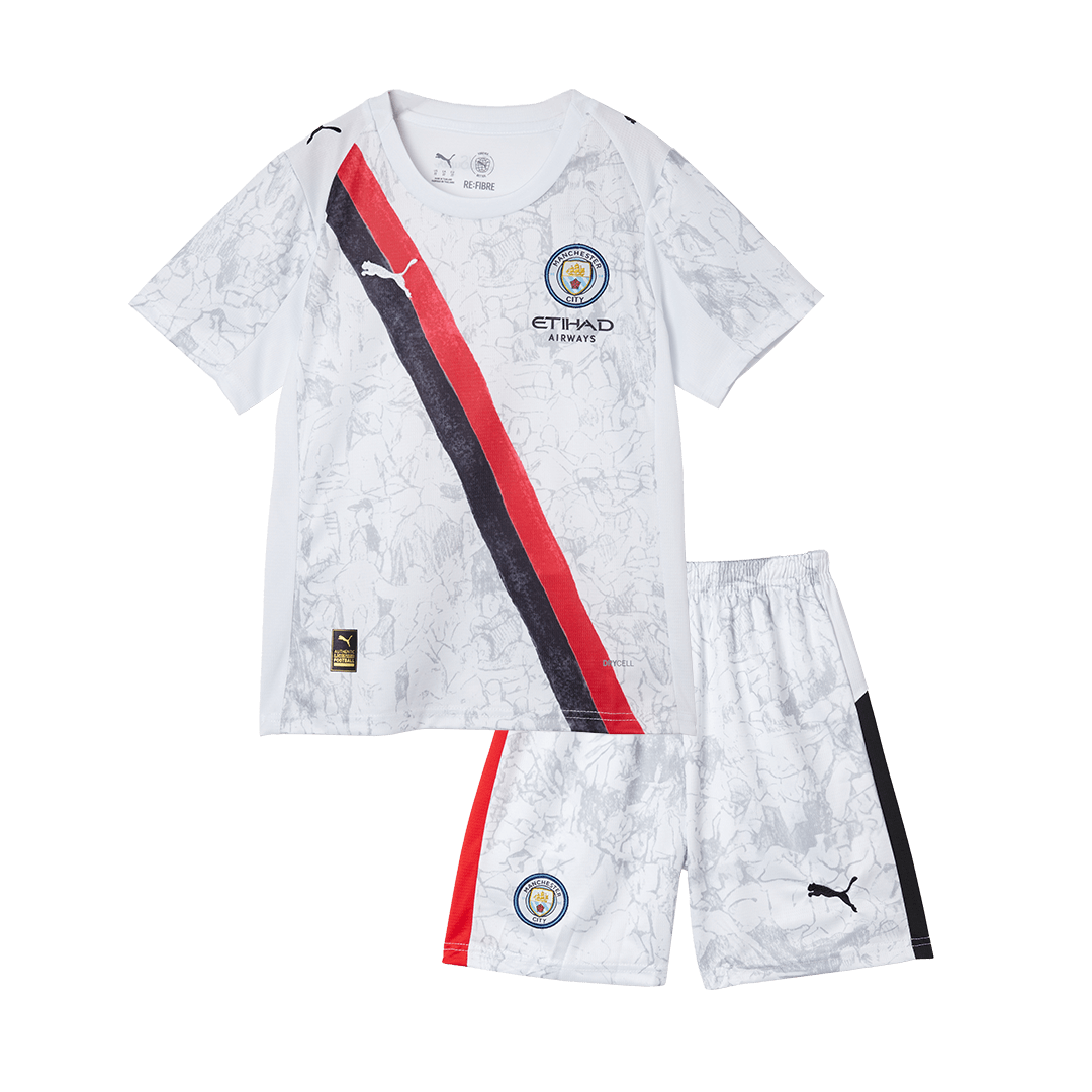 Kid's Manchester City Soccer Kit β Jersey + Shorts 2025/26 β Fan Version β εεεΎ 3 Kid’s Manchester City Soccer Kit β Jersey + Shorts 2025/26 β Fan Version β jersey details