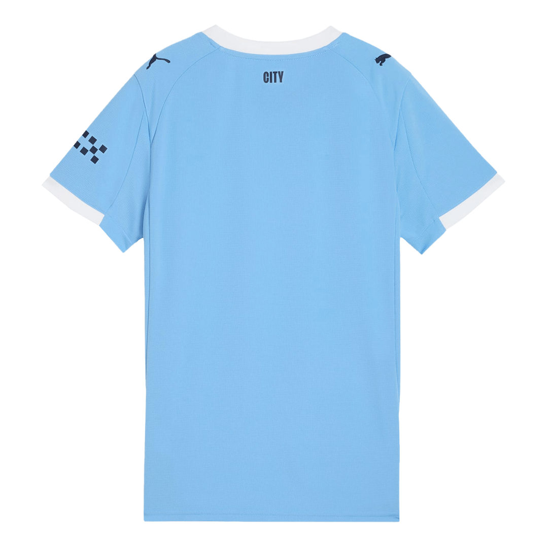 Women’s Manchester City Home Soccer Jersey 2025/26 – Fan Version – back view