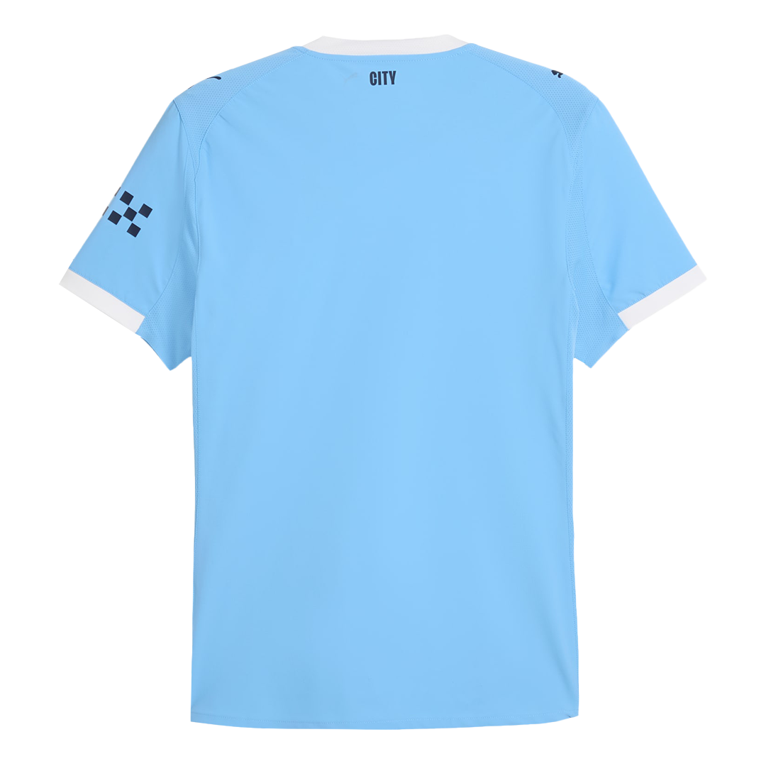 Manchester City Home Soccer Jersey 2025/26 Player Version – back view