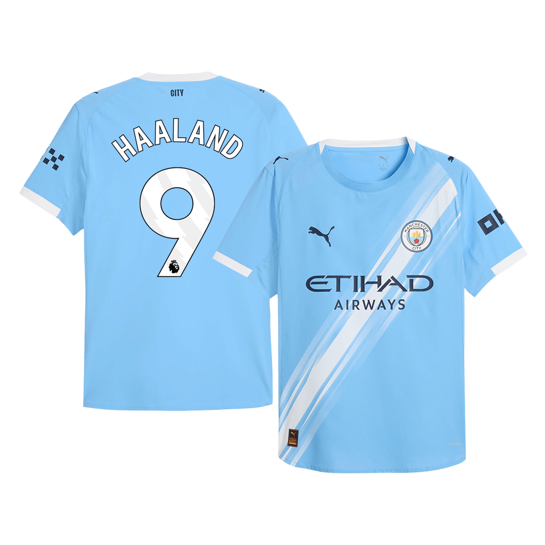 HAALAND #9 Manchester City Home Soccer Jersey 2025/26 Player Version – front view