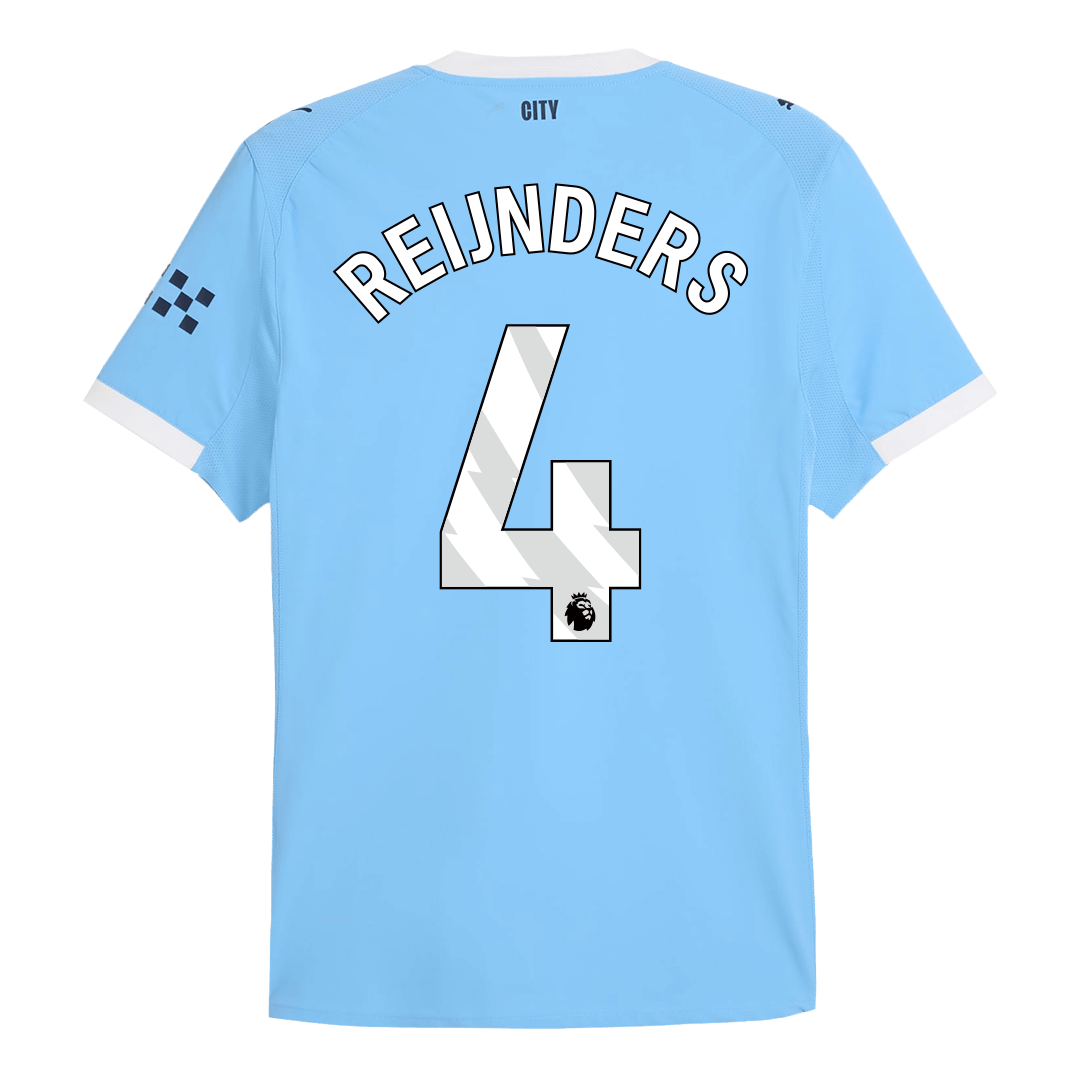 REIJNDERS #4 Manchester City Home Soccer Jersey 2025/26 Player Version – jersey details