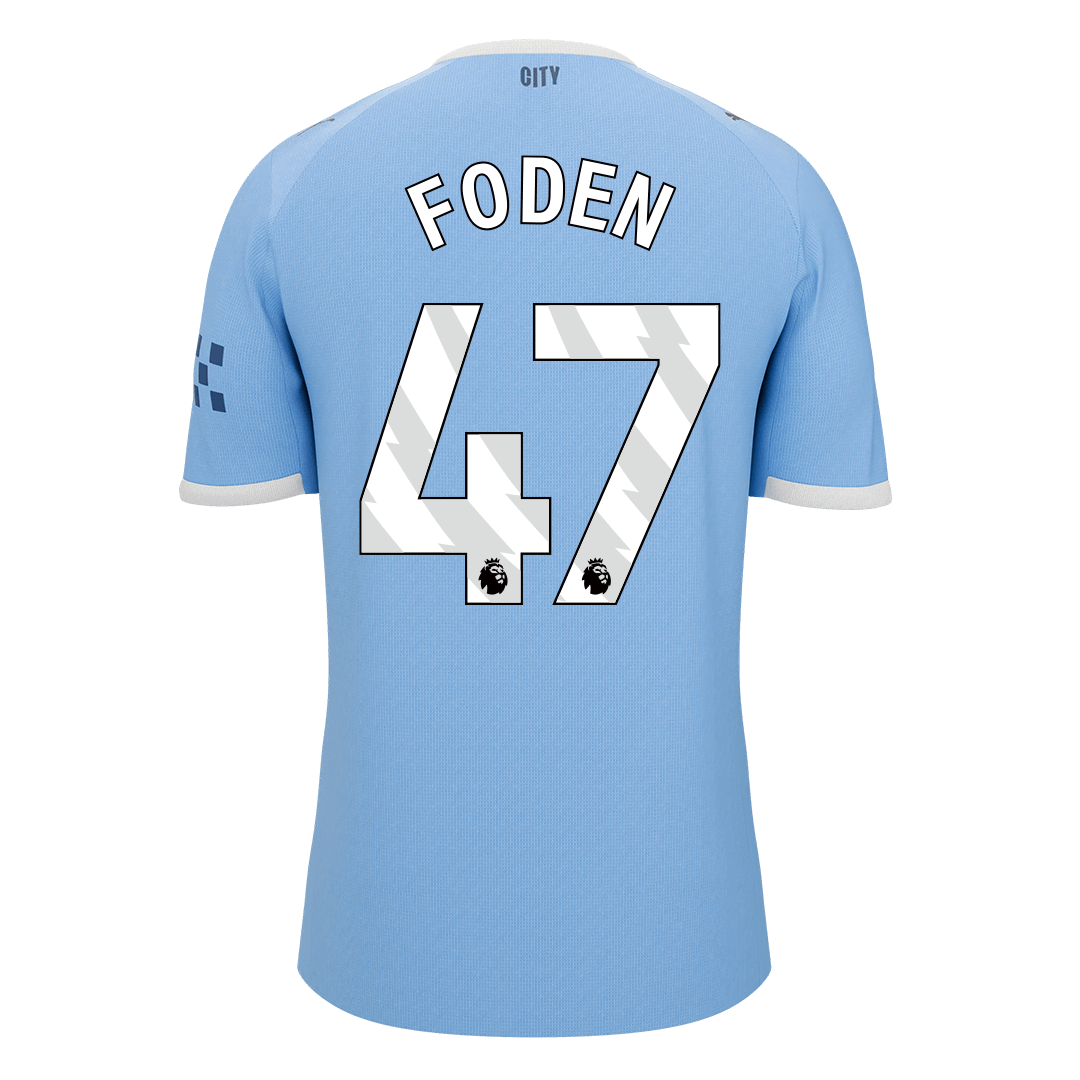 FODEN #47 Manchester City Home Soccer Jersey 2025/26 β Fan Version β εεεΎ 2 FODEN #47 Manchester City Home Soccer Jersey 2025/26 β Fan Version β back view