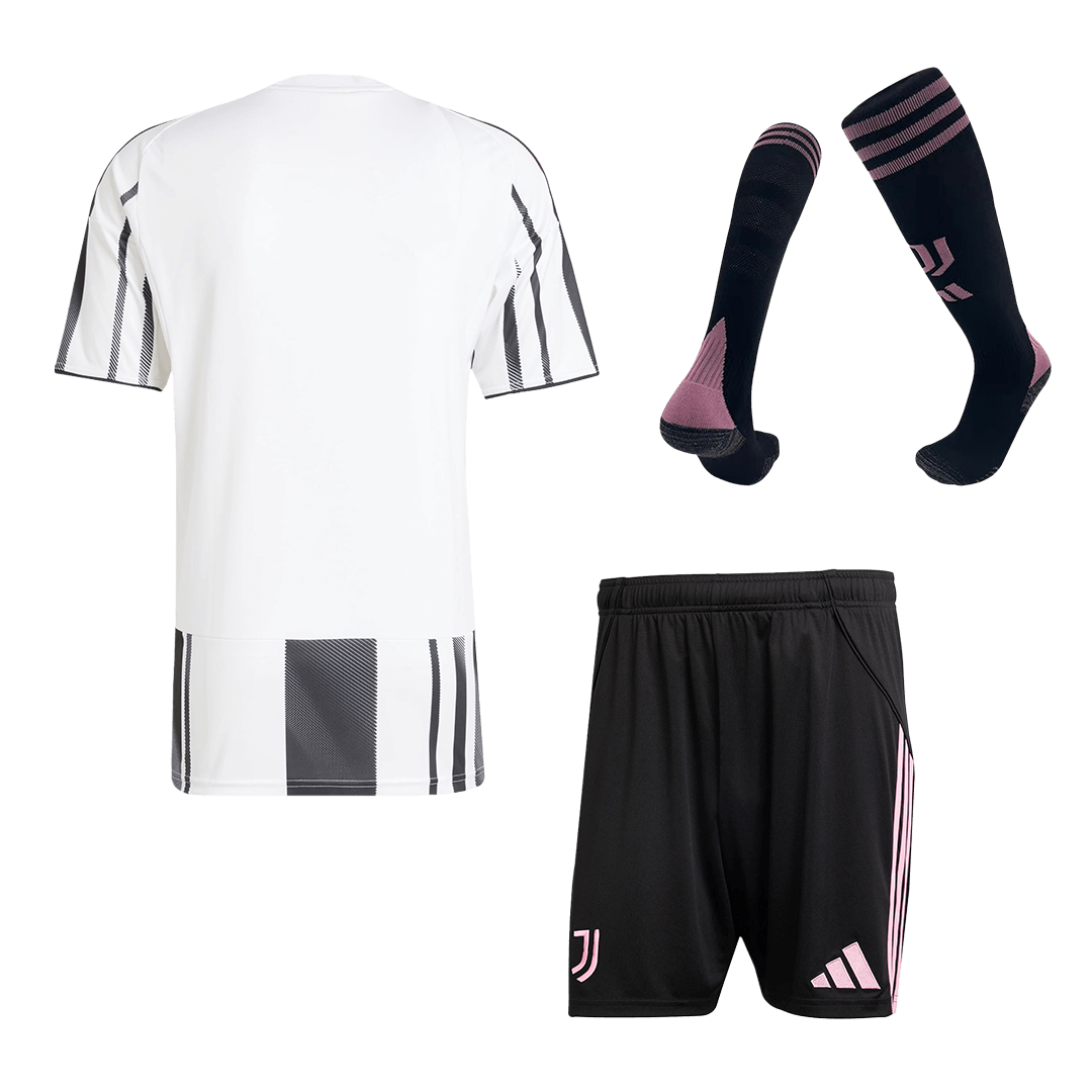 Juventus Home Soccer Jersey Kit(Jersey+Shorts+Socks) 2025/26 – Fan Version – back view