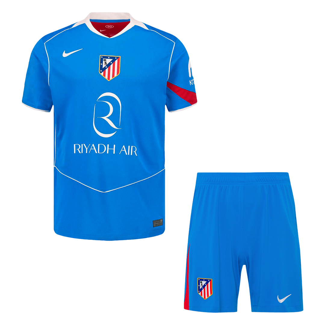 Atletico Madrid Third Away Soccer Kit – Jersey + Shorts 2025/26 – Fan Version – front view