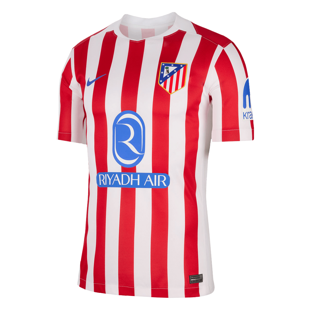 GRIEZMANN #7 Atletico Madrid Home Soccer Jersey 2025/26 – Fan Version – back view