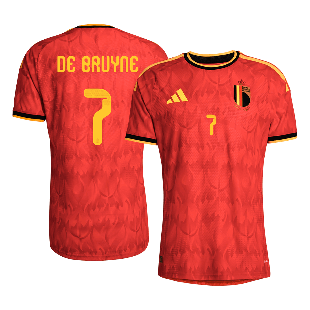 DE BRUYNE #7 Belgium Home Soccer Jersey 2026 Player Version – front view