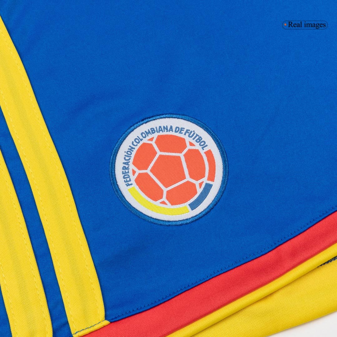 Colombia Home Soccer Shorts 2026 β Fan Version β εεεΎ 3 Colombia Home Soccer Shorts 2026 β Fan Version β jersey details