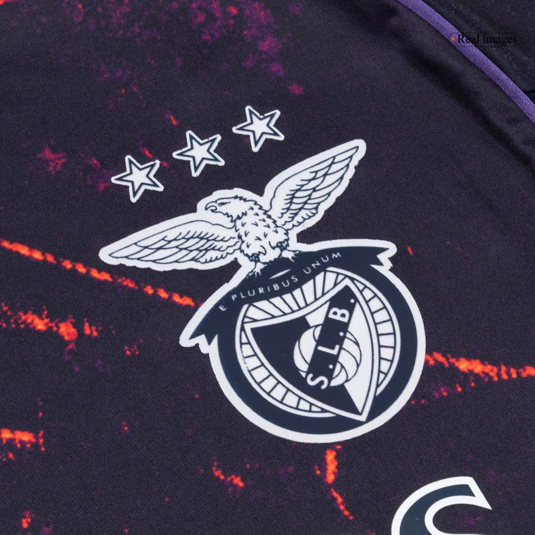Benfica Fourth Away Soccer Jersey 2025/26 – Fan Version – badge and fabric details