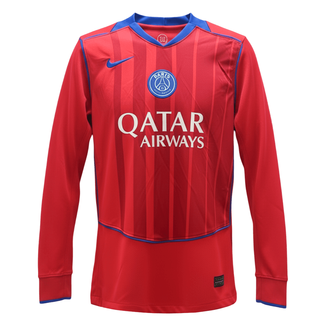 PSG Long Sleeve Soccer Jersey 2025/26 β Fan Version β εεεΎ 1 PSG Long Sleeve Soccer Jersey 2025/26 β Fan Version β front view