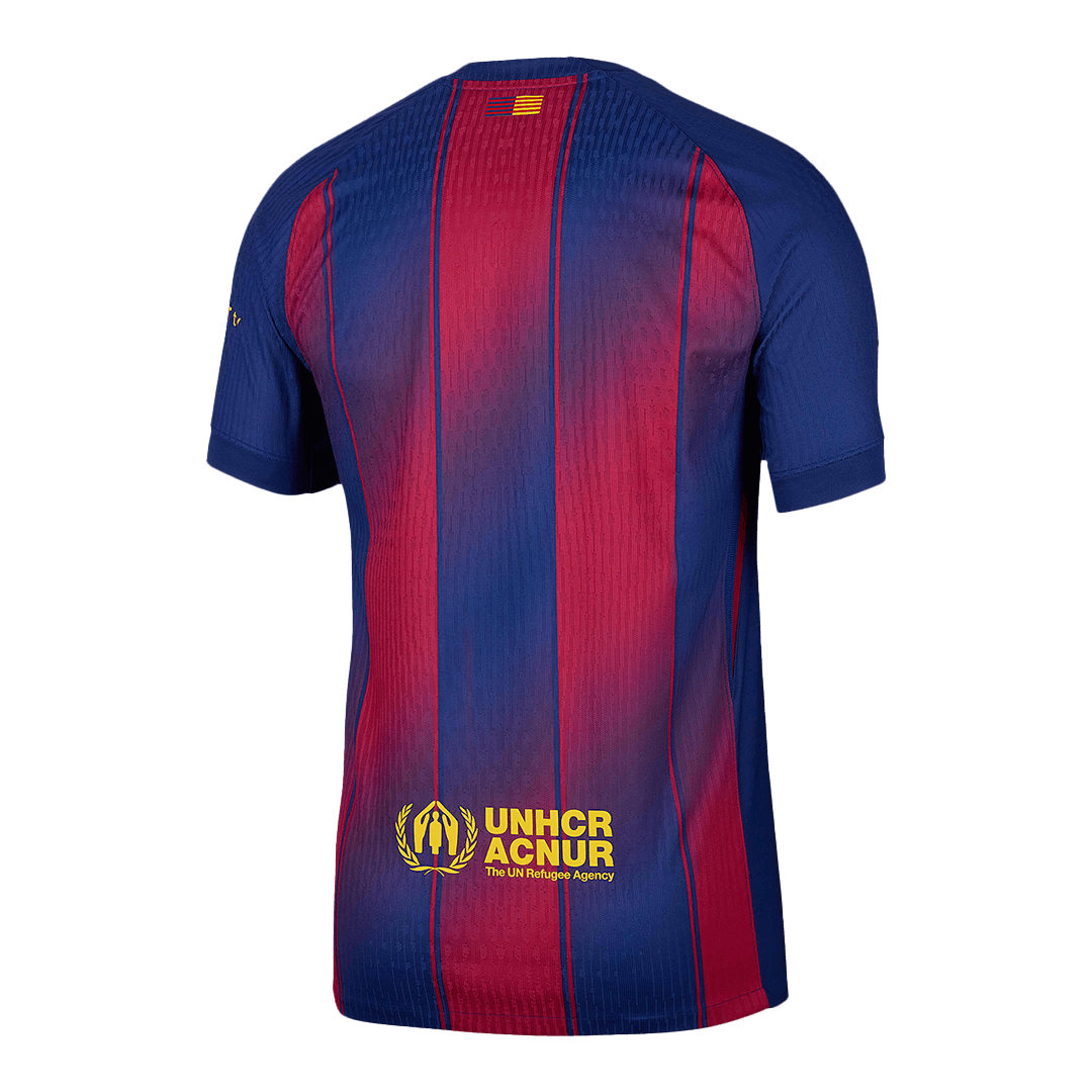 Barcelona Home Soccer Jersey 2025/26 Player Version – back view