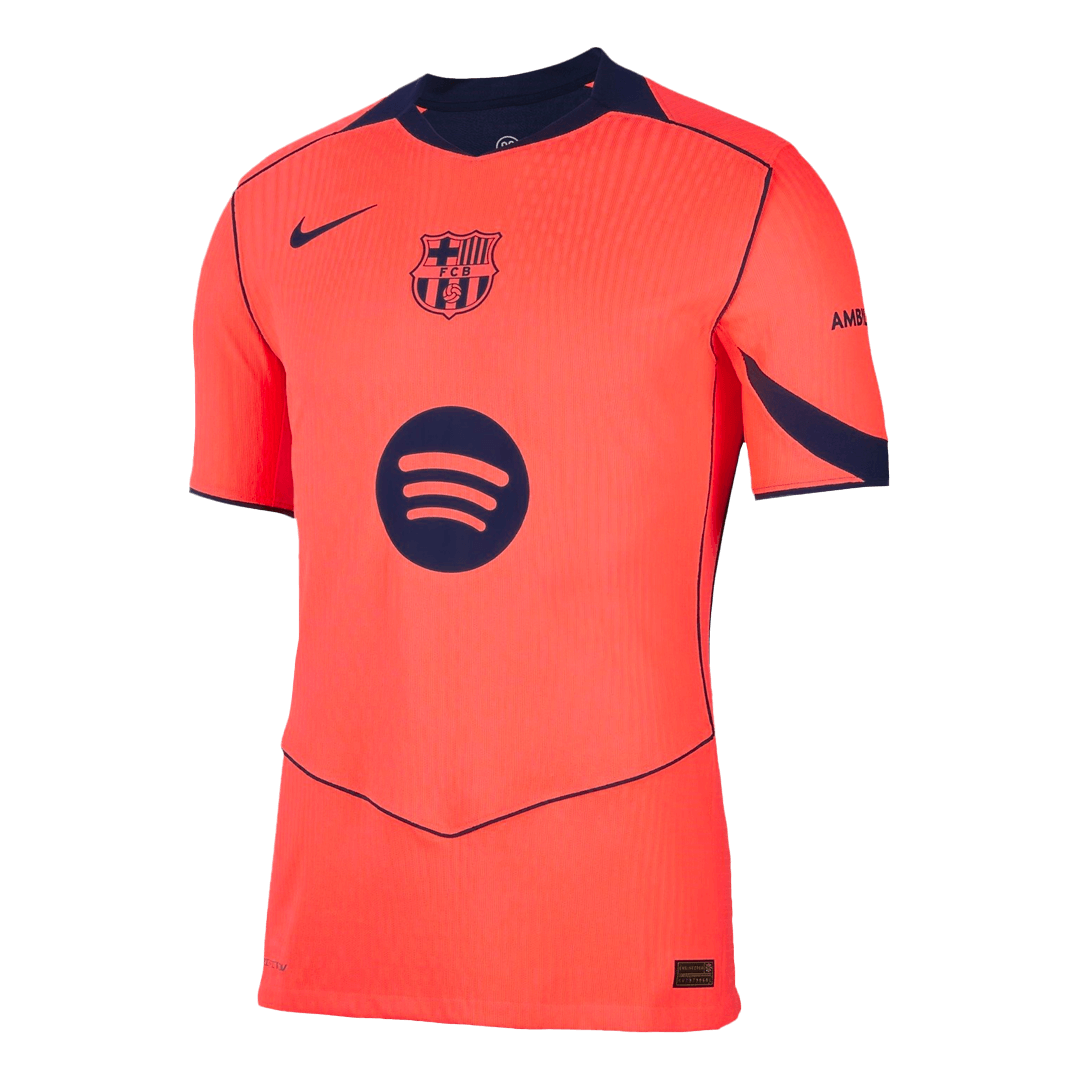 GAVI #6 Barcelona Third Away Soccer Jersey 2025/26 – UCL Player Version – back view