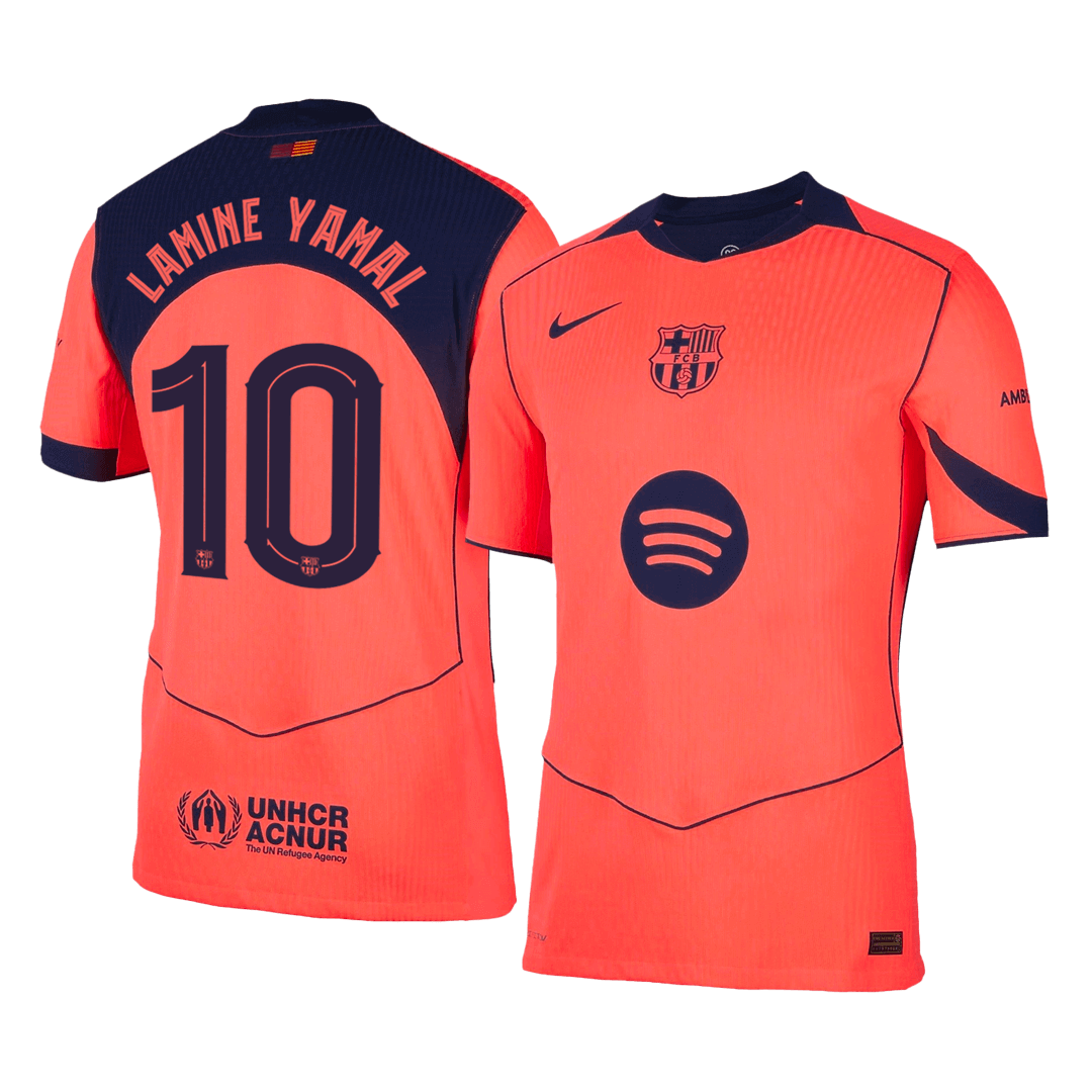 Lamine Yamal #10 Barcelona Third Away Soccer Jersey 2025/26 – UCL Player Version – front view
