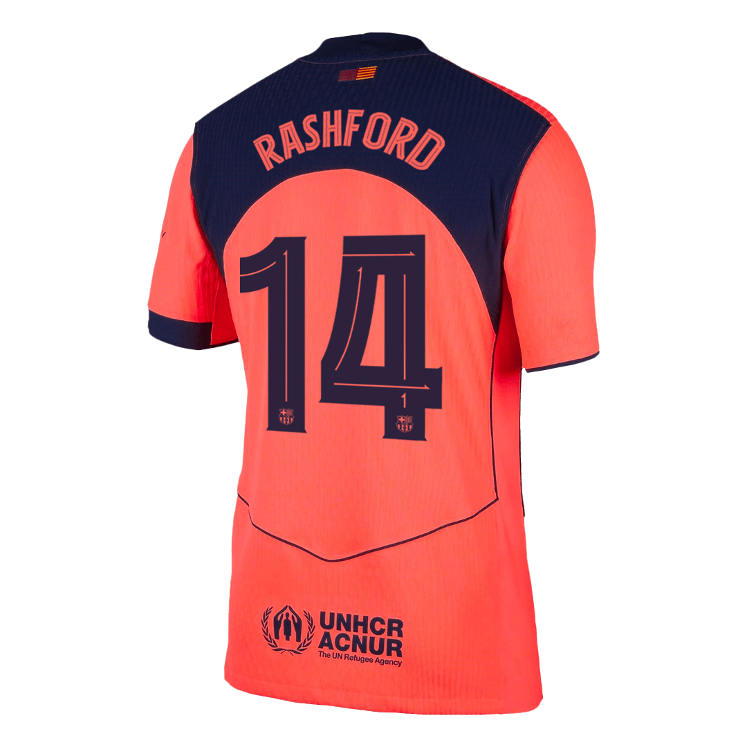 RASHFORD #14 Barcelona Third Away Soccer Jersey 2025/26 - UCL Player Version — 商品图 3 RASHFORD #14 Barcelona Third Away Soccer Jersey 2025/26 – UCL Player Version – jersey details