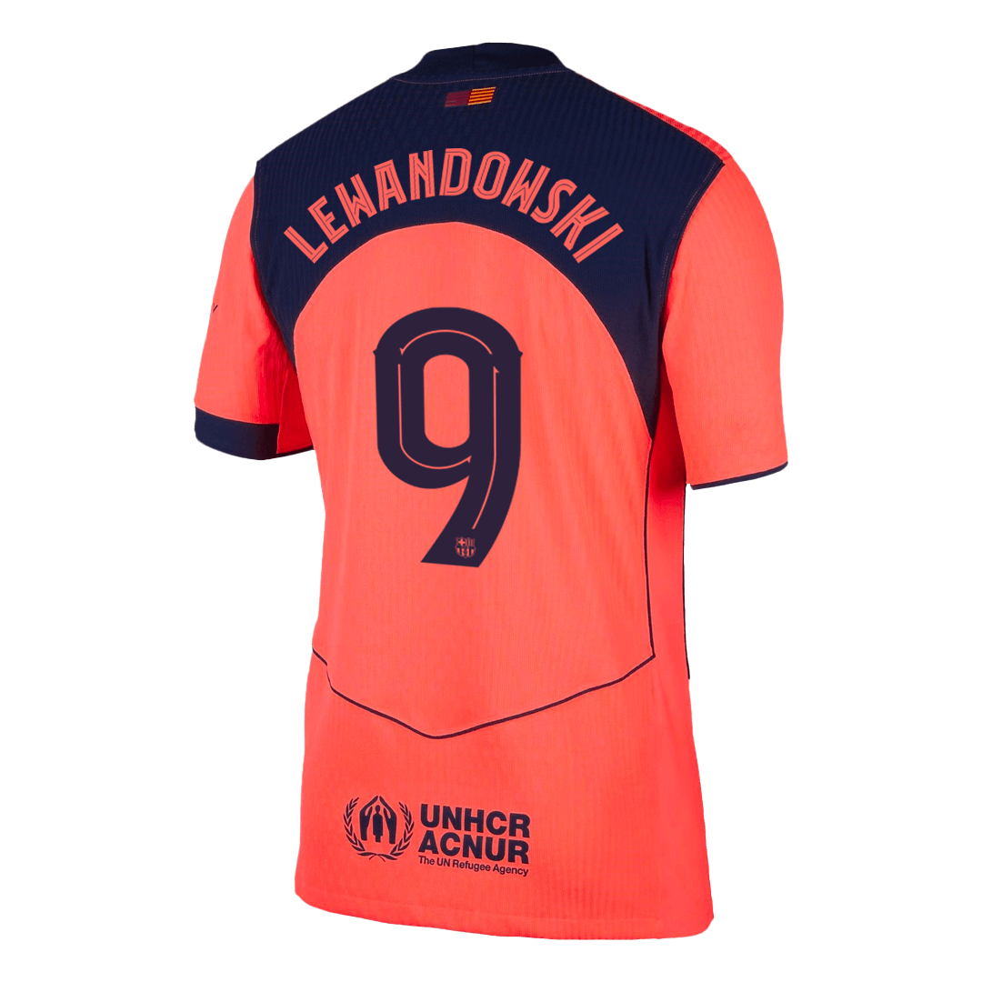 LEWANDOWSKI #9 Barcelona Third Away Soccer Jersey 2025/26 – UCL Player Version – jersey details