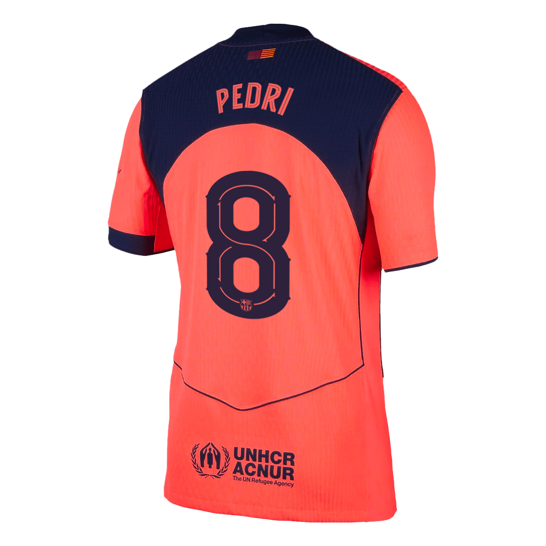 PEDRI #8 Barcelona Third Away Soccer Jersey 2025/26 – UCL Player Version – jersey details