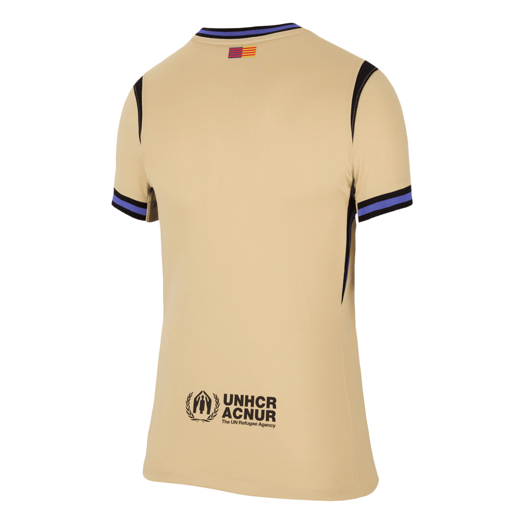 Women’s Barcelona Away Soccer Jersey 2025/26 – Fan Version – back view