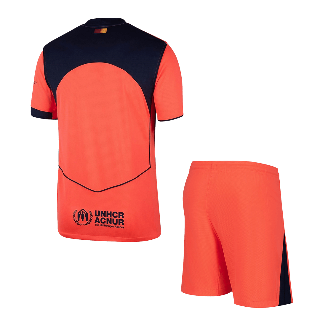Barcelona Third Away Soccer Kit – Jersey + Shorts 2025/26 – Fan Version – back view