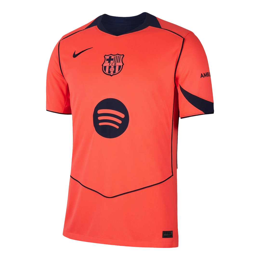 Barcelona Third Away Soccer Kit – Jersey + Shorts 2025/26 – Fan Version – jersey details