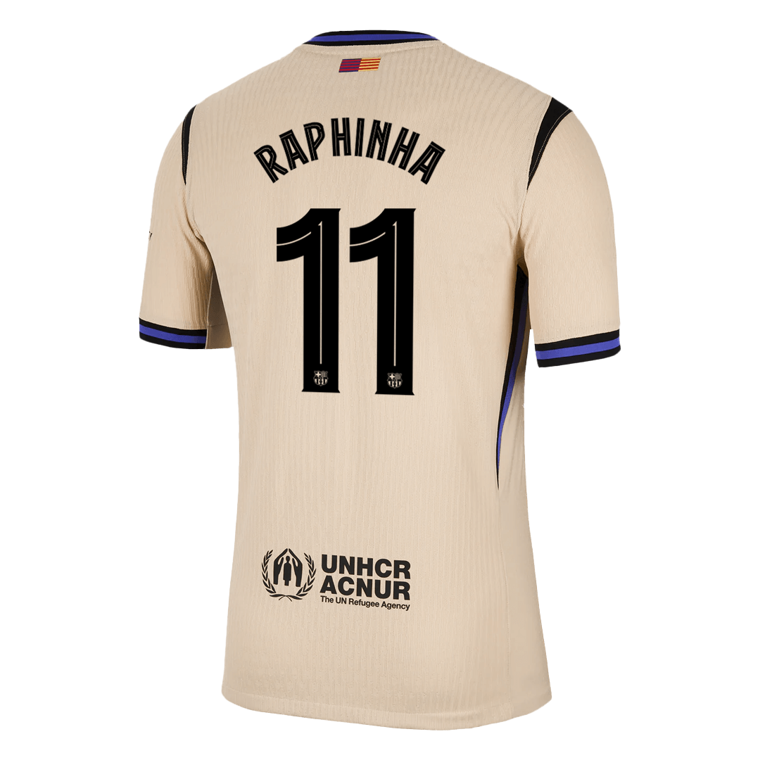 RAPHINHA #11 Barcelona Away Soccer Jersey 2025/26 - UCL Player Version β εεεΎ 3 RAPHINHA #11 Barcelona Away Soccer Jersey 2025/26 – UCL Player Version β jersey details