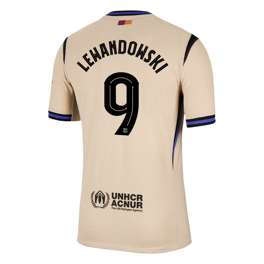 LEWANDOWSKI #9 Barcelona Away Soccer Jersey 2025/26 - UCL Player Version β εεεΎ 3 LEWANDOWSKI #9 Barcelona Away Soccer Jersey 2025/26 – UCL Player Version β jersey details