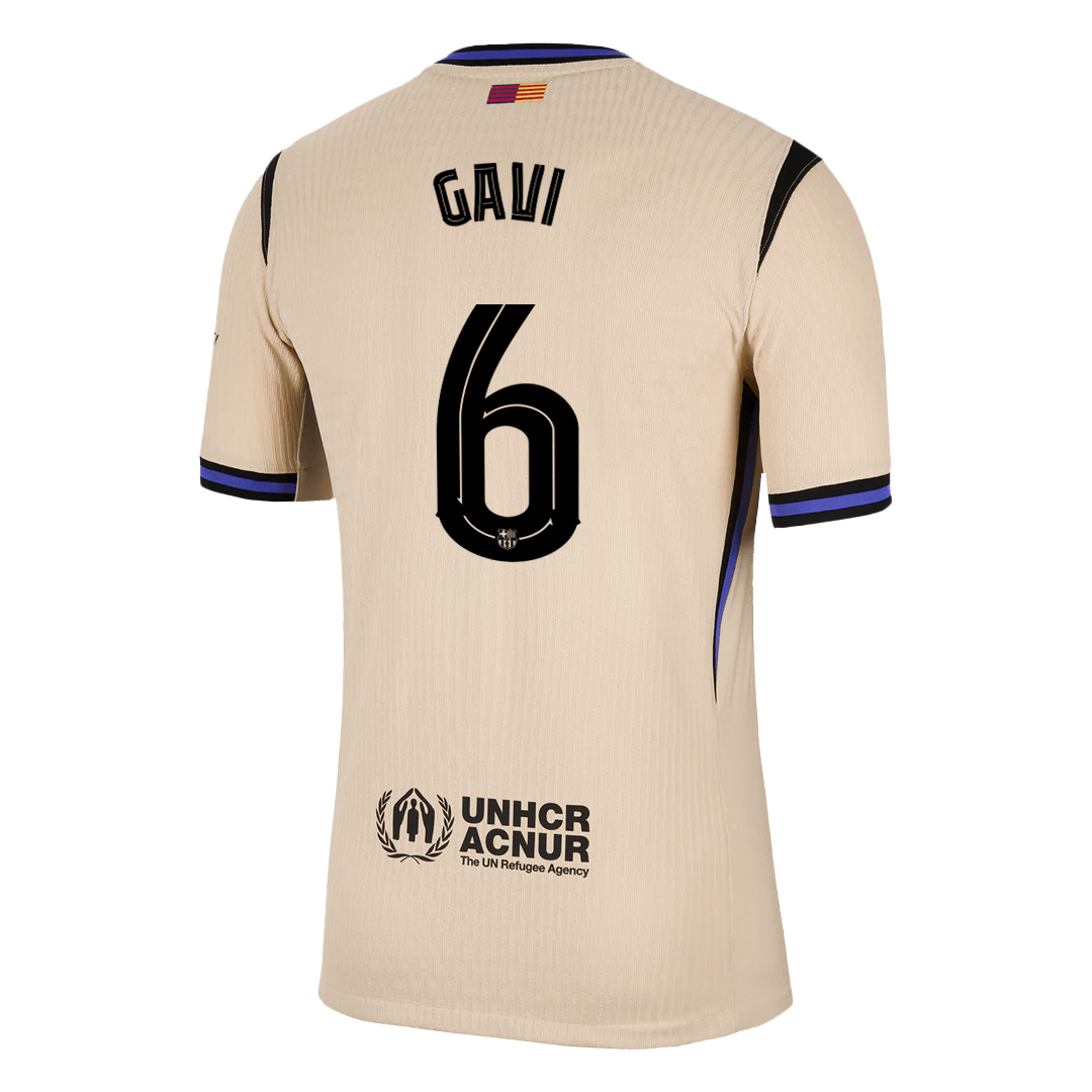 GAVI #6 Barcelona Away Soccer Jersey 2025/26 – UCL Player Version – jersey details
