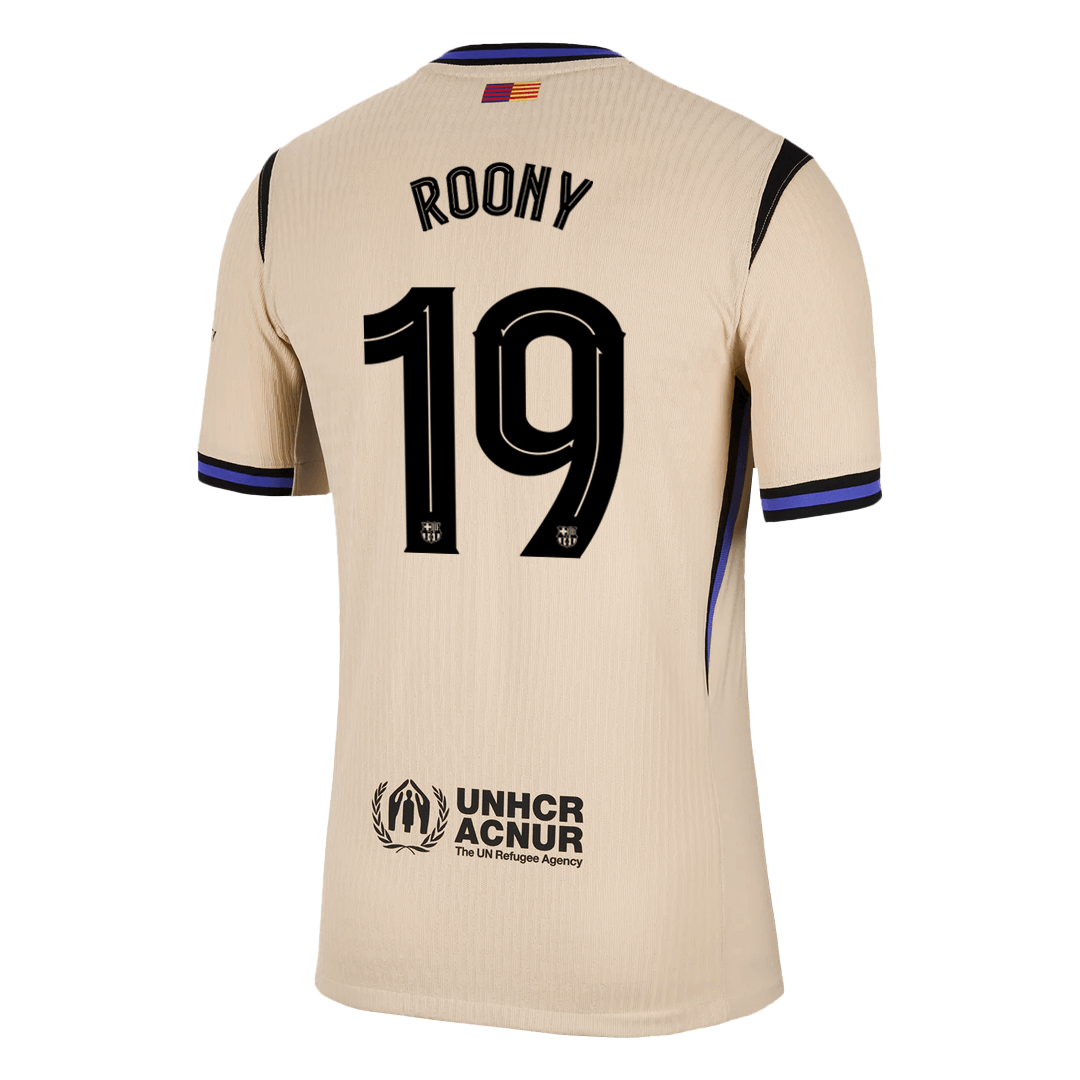 ROONY #19 Barcelona Away Soccer Jersey 2025/26 – UCL Player Version – jersey details