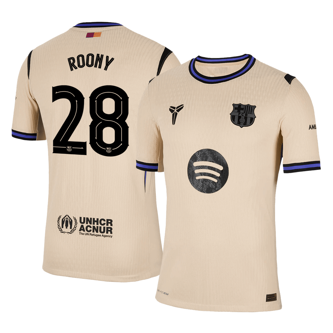 ROONY #28 Barcelona Away Soccer Jersey 2025/26 - UCL Player Version โ ๅๅๅพ 1 ROONY #28 Barcelona Away Soccer Jersey 2025/26 – UCL Player Version โ front view