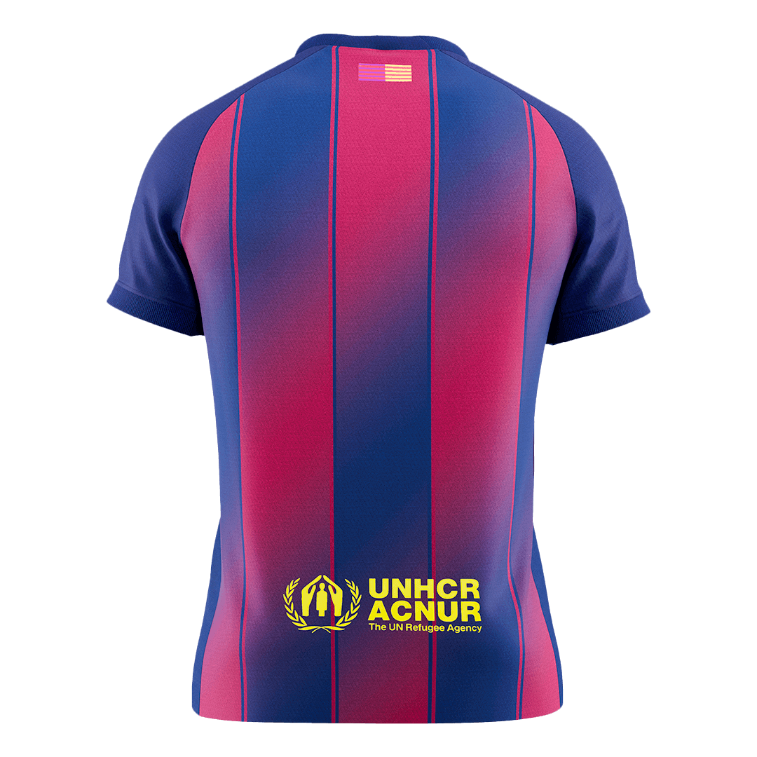 Barcelona Home Soccer Jersey 2025/26 – Fan Version – back view