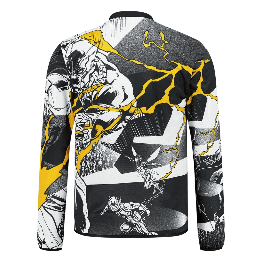 Real Madrid Long Sleeve Soccer Jersey 2025/26 – Fan Version – back view