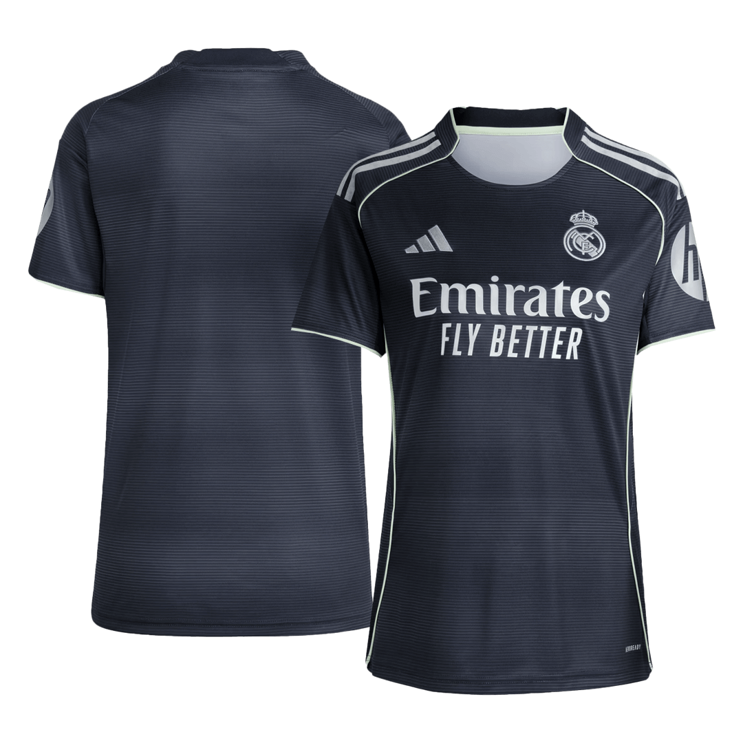 Women's Real Madrid Away Soccer Jersey 2025/26 – Fan Version — 商品图 3 Women’s Real Madrid Away Soccer Jersey 2025/26 – Fan Version – jersey details