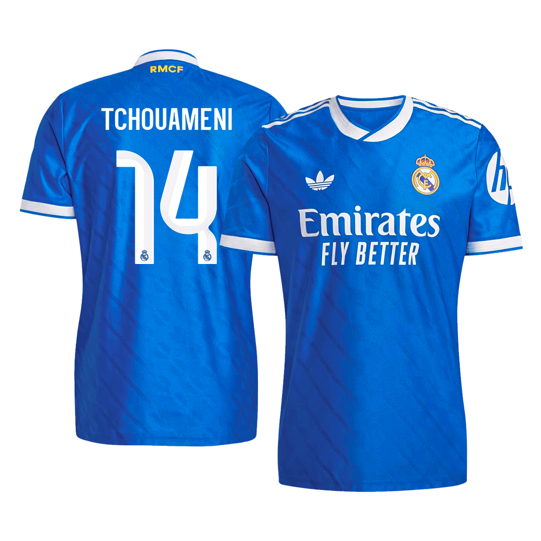 TCHOUAMENI #14 Real Madrid Third Away Soccer Jersey 2025/26 Player Version – front view