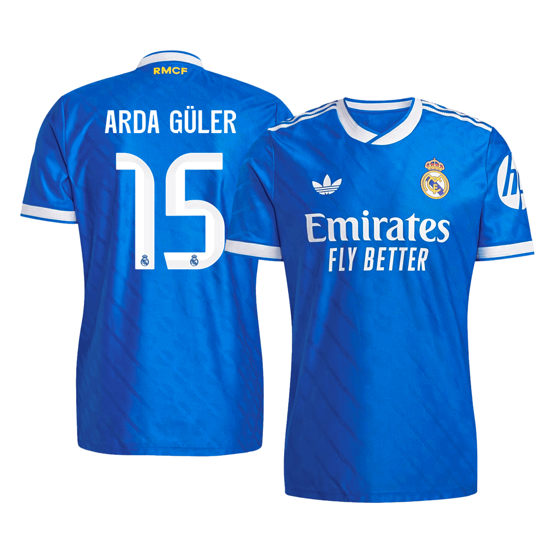ARDA GÜLER #15 Real Madrid Third Away Soccer Jersey 2025/26 Player Version – front view