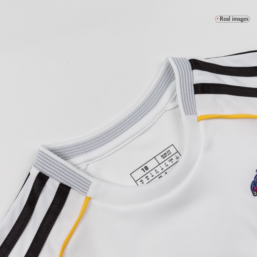 Kid's Real Madrid Home Soccer Kit – Jersey + Shorts 2025/26 – Fan Version — 商品图 3 Kid’s Real Madrid Home Soccer Kit – Jersey + Shorts 2025/26 – Fan Version – jersey details