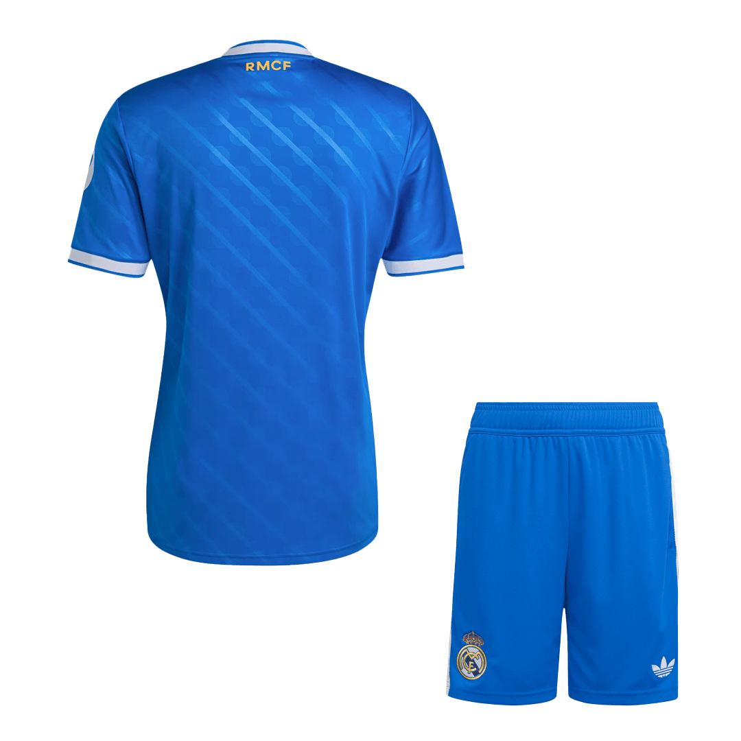 Real Madrid Third Away Soccer Kit β Jersey + Shorts 2025/26 β Fan Version β εεεΎ 2 Real Madrid Third Away Soccer Kit β Jersey + Shorts 2025/26 β Fan Version β back view