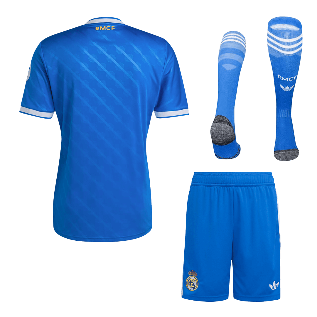 Real Madrid Third Away Soccer Jersey Kit(Jersey+Shorts+Socks) 2025/26 – Fan Version – back view