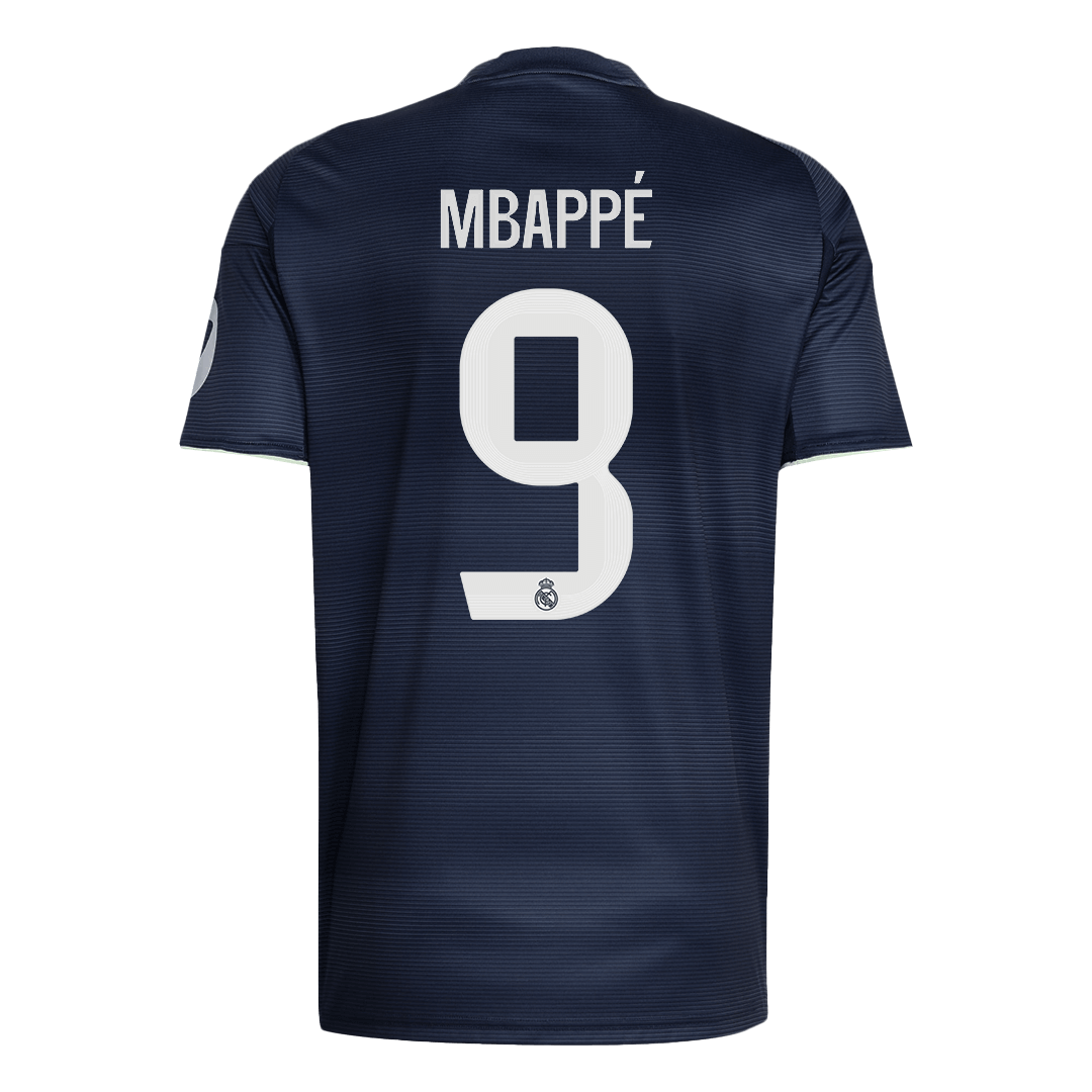 MBAPPÉ #9 Real Madrid Away Soccer Jersey 2025/26 – Fan Version – jersey details