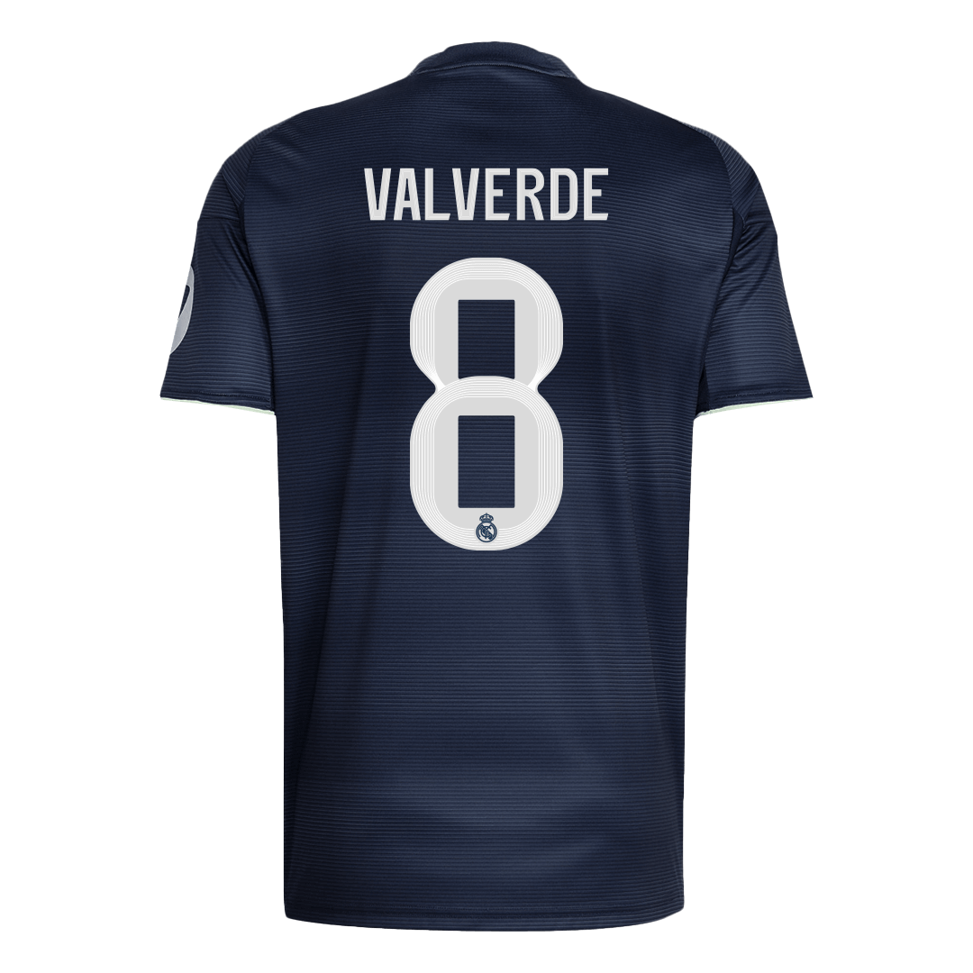 VALVERDE #8 Real Madrid Away Soccer Jersey 2025/26 – Fan Version – jersey details