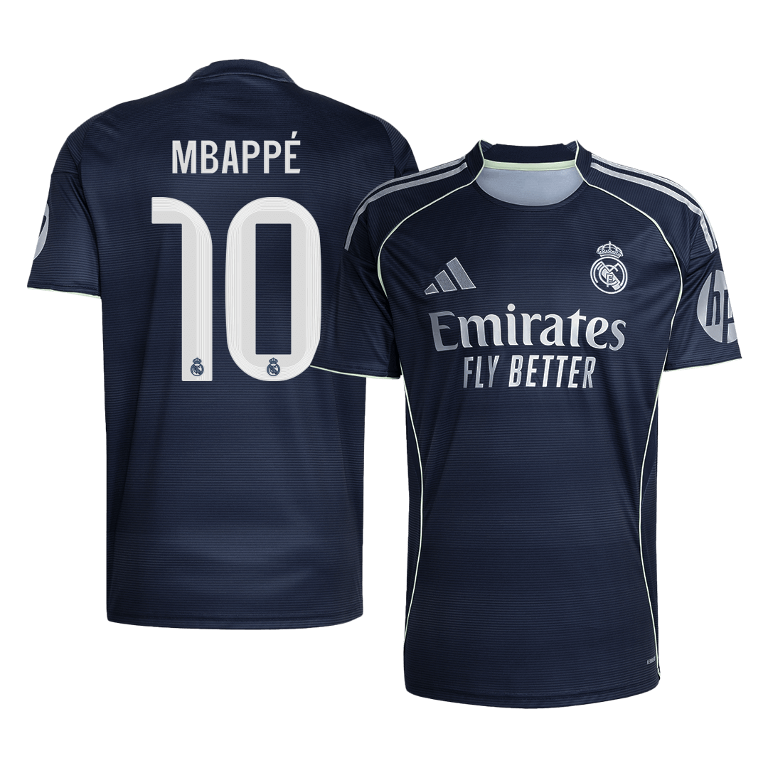 MBAPPÉ #10 Real Madrid Away Soccer Jersey 2025/26 – Fan Version – front view