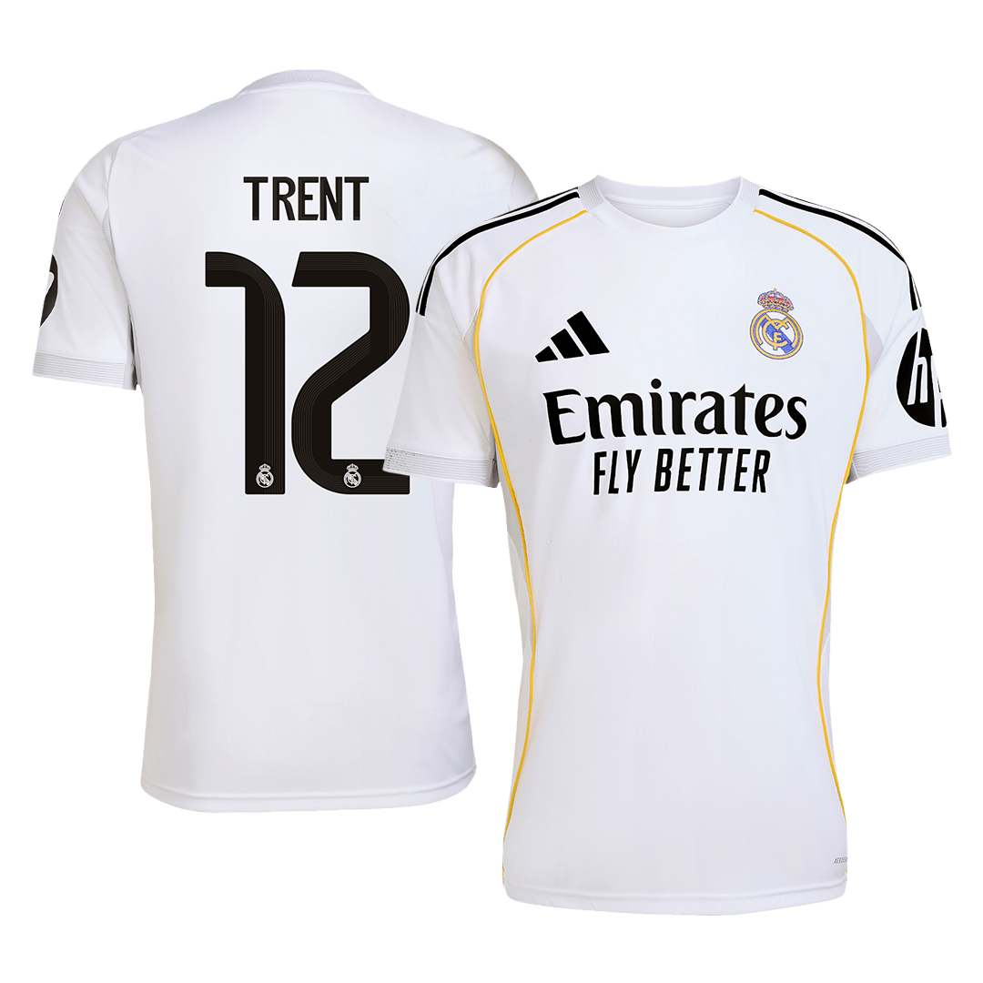 TRENT #12 Real Madrid Home Soccer Jersey 2025/26 – Fan Version – front view