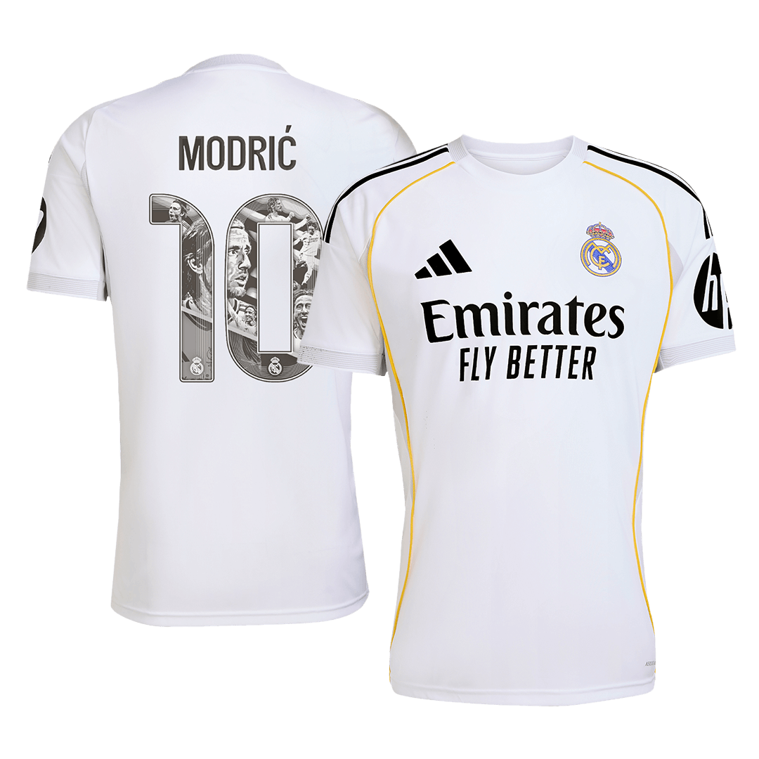 MODRIĆ Special #10 Real Madrid Home Soccer Jersey 2025/26 – Fan Version – front view