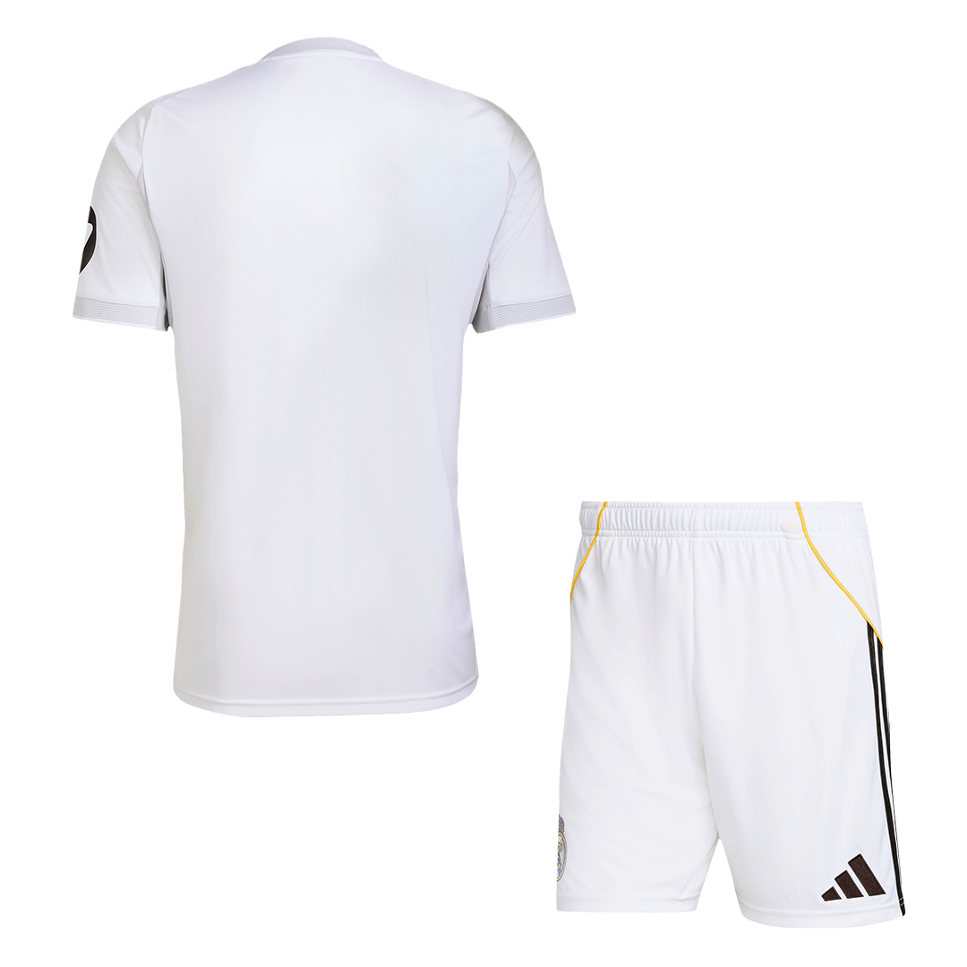 Real Madrid Home Soccer Kit – Jersey + Shorts 2025/26 – Fan Version – back view