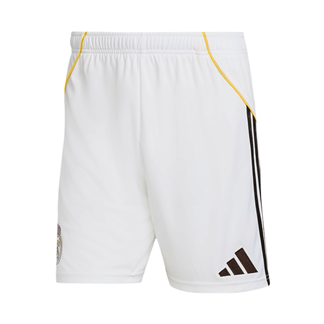 Real Madrid Home Soccer Kit – Jersey + Shorts 2025/26 – Fan Version – jersey details