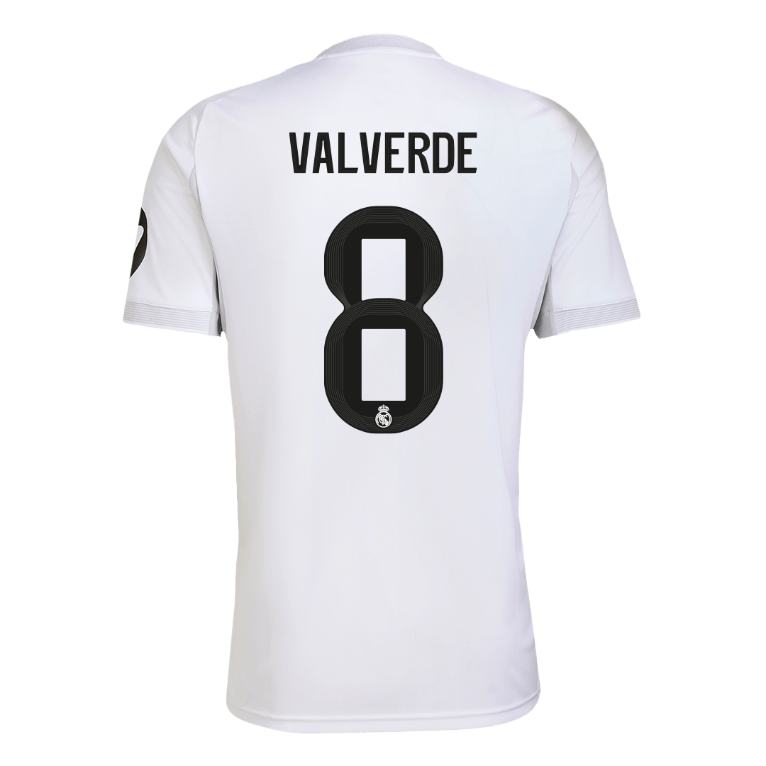 VALVERDE #8 Real Madrid Home Soccer Jersey 2025/26 β Fan Version β εεεΎ 2 VALVERDE #8 Real Madrid Home Soccer Jersey 2025/26 β Fan Version β back view