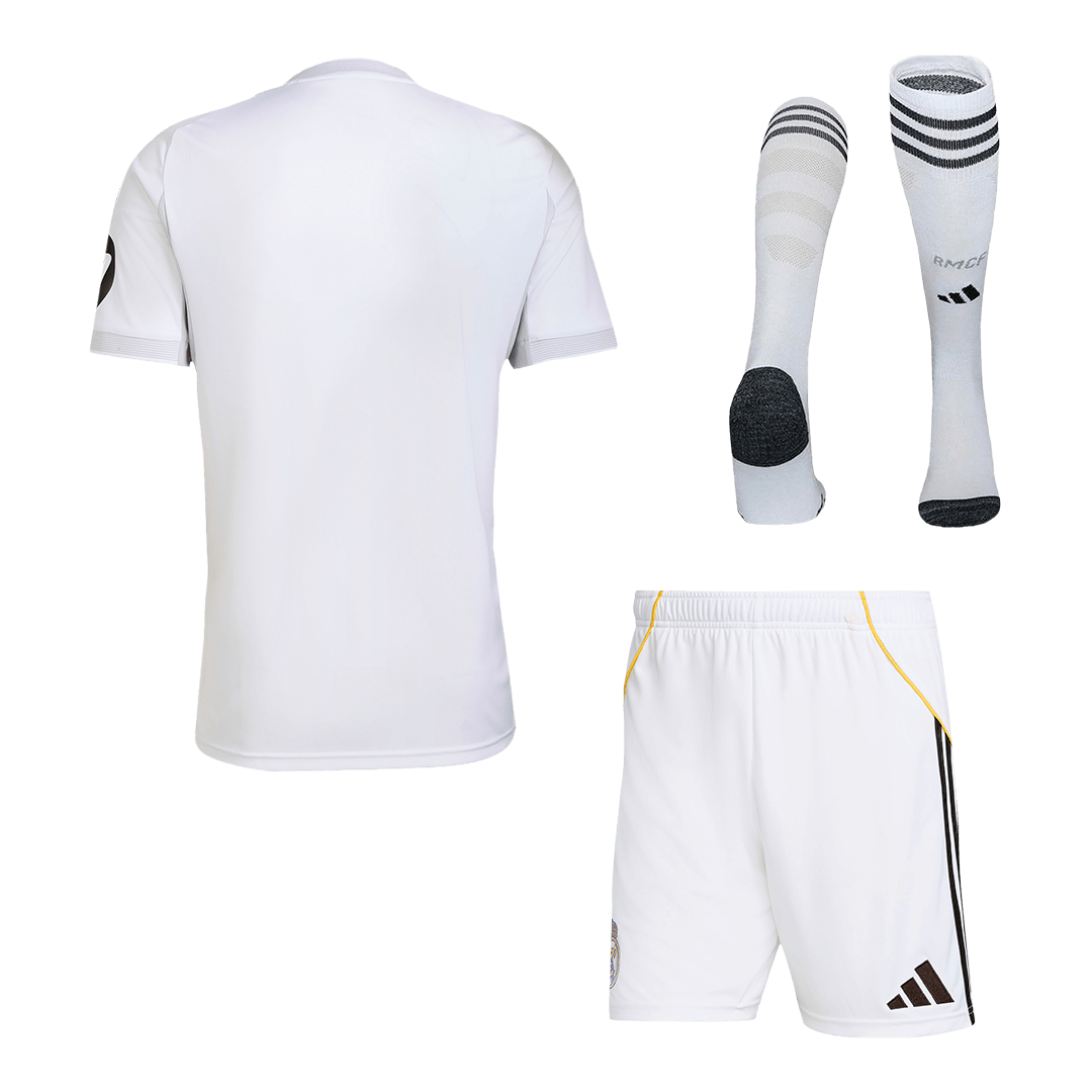 Real Madrid Home Soccer Jersey Kit(Jersey+Shorts+Socks) 2025/26 – Fan Version – back view