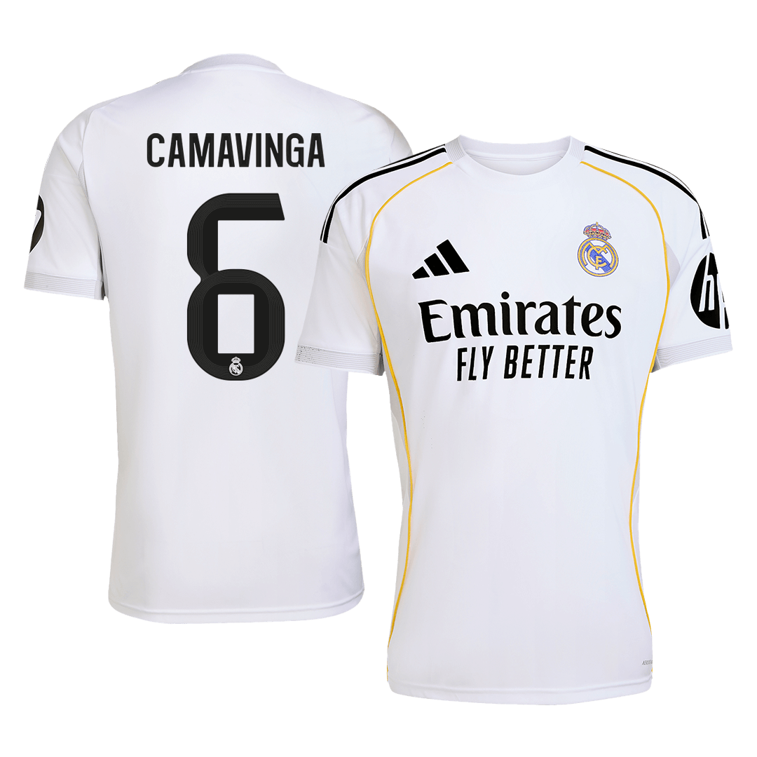 CAMAVINGA #6 Real Madrid Home Soccer Jersey 2025/26 โ Fan Version โ ๅๅๅพ 1 CAMAVINGA #6 Real Madrid Home Soccer Jersey 2025/26 โ Fan Version โ front view