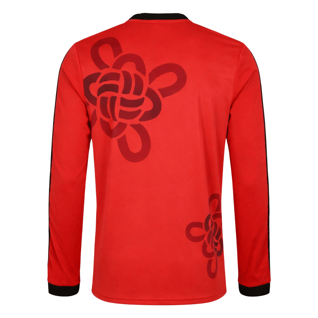 Manchester United Long Sleeve Soccer Jersey 2025/26 – Fan Version – back view