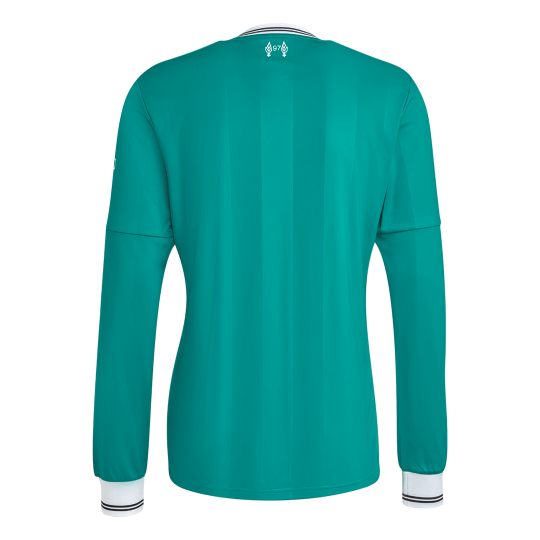 Liverpool Third Away Long Sleeve Soccer Jersey 2025/26 – Fan Version – back view