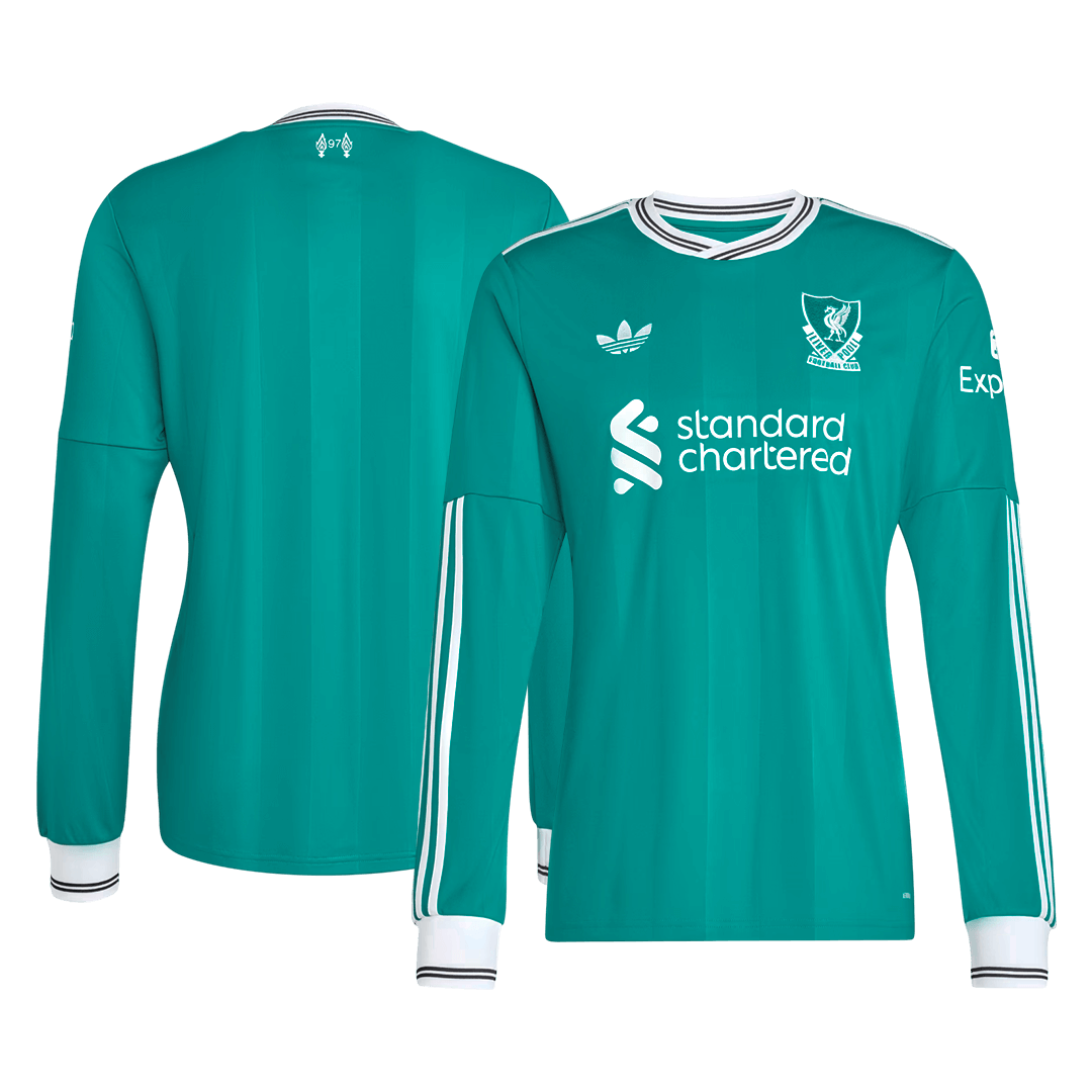 Liverpool Third Away Long Sleeve Soccer Jersey 2025/26 – Fan Version – jersey details