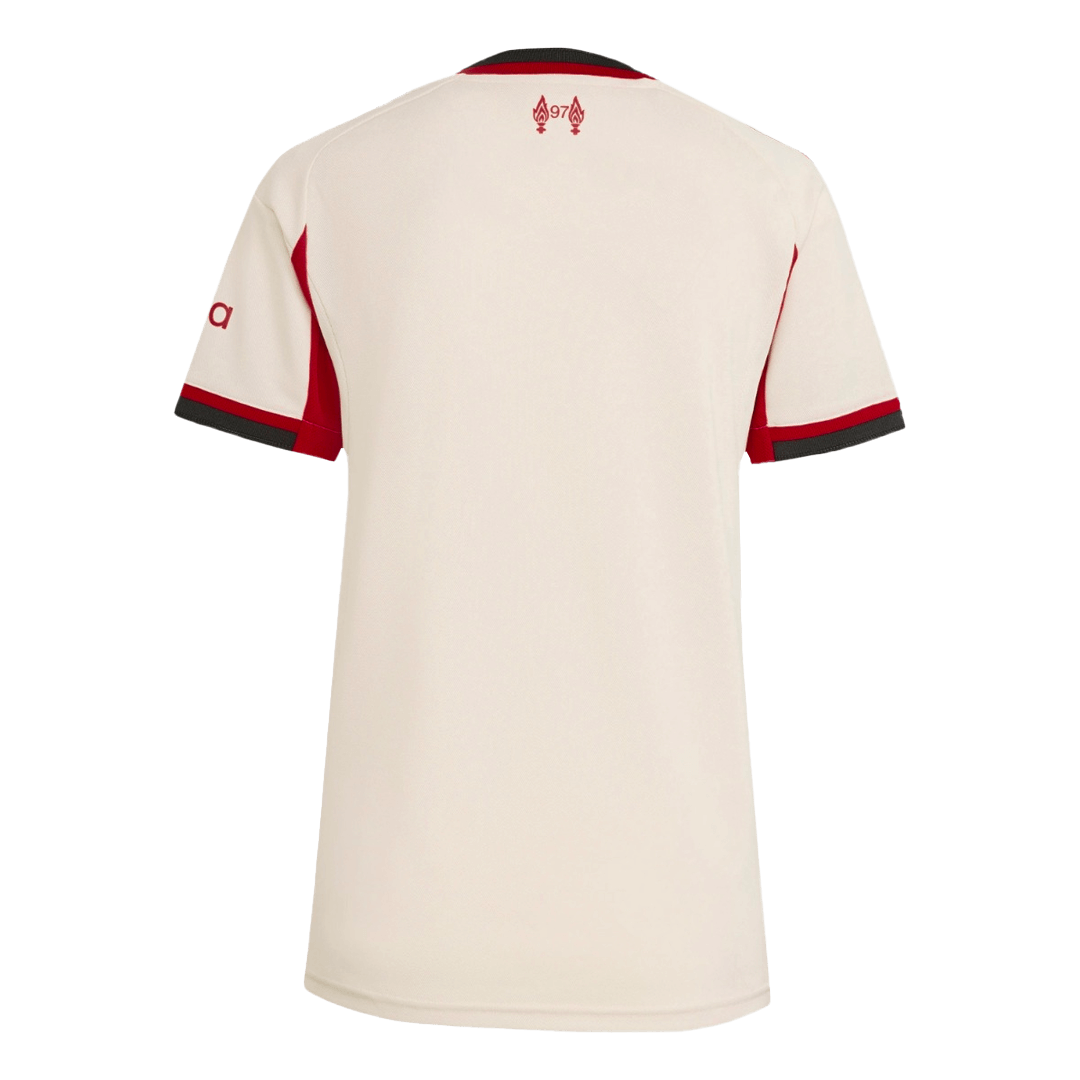 Women’s Liverpool Away Soccer Jersey 2025/26 – Fan Version – back view