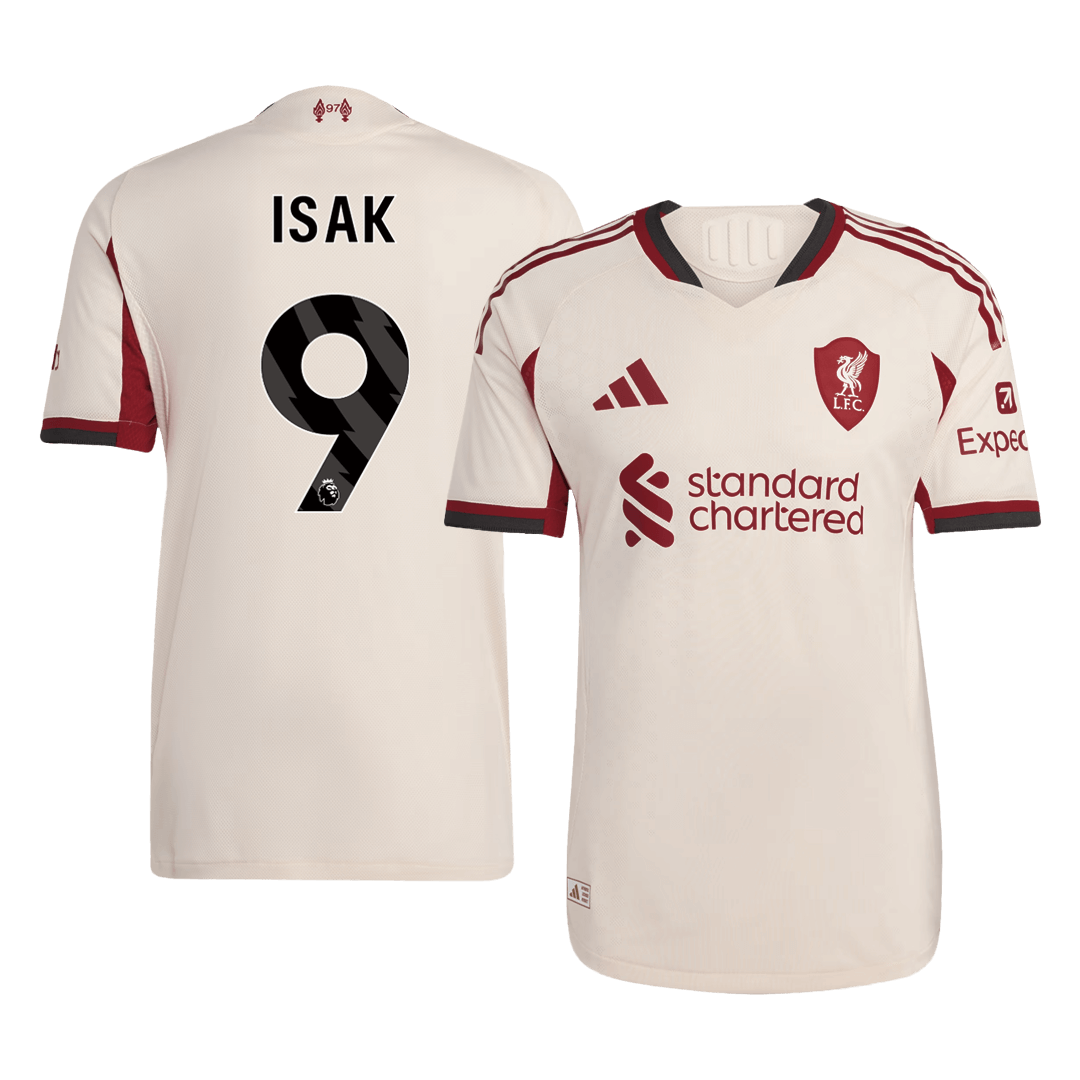 ISAK ##9 Liverpool Away Soccer Jersey 2025/26 Player Version – front view